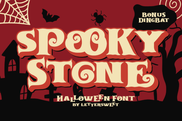 A Display Font with Character: Spooky Stone