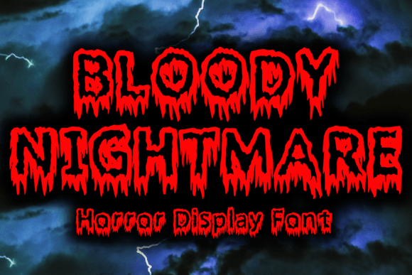 Bloody Nightmare Font Review for Campaign Designers