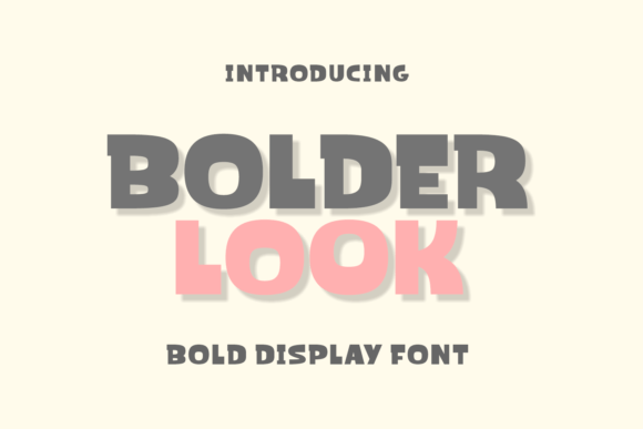 Bolder Look: A Display Font That Commands Attention Online