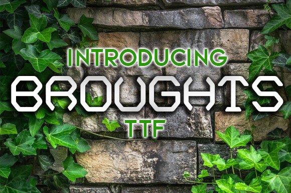 Broughts: A Sci-Fi Display Font That Fits Real Branding Work