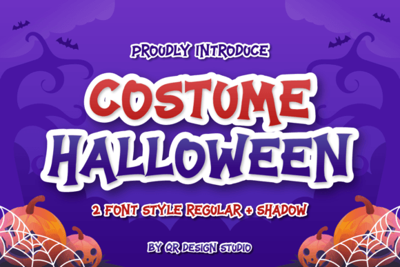 Costume Halloween: A Spooky-Perfect Display Font for Makers
