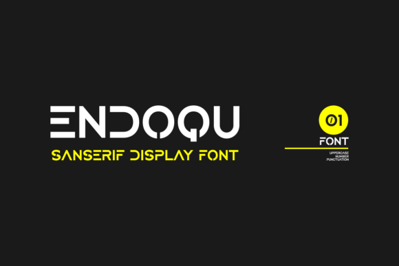 Endoqu: The Clean Display Font That Strengthens Campaign Visuals