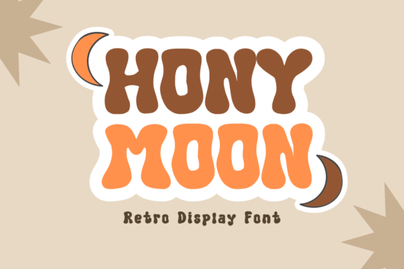 Hony Moon: A Retro Bubble Display Font That Elevates Small Business Branding