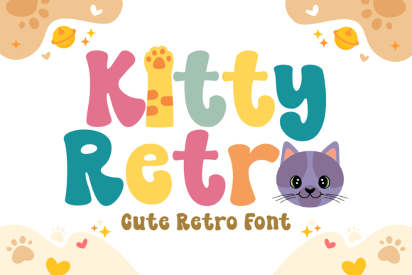Kitty Retro: A Playful Display Font for Digital Branding