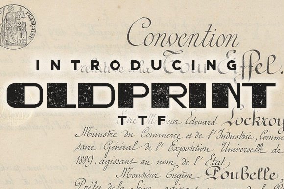 Oldprint: A Retro Display Typeface for Editorial Impact