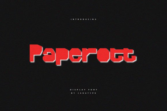 Paperott: A Paper-Cut Display Font That Lifts Digital Branding