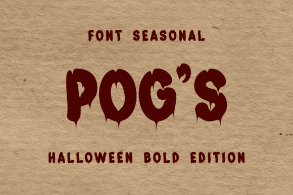 Pog s: A Spooky-Perfect Display Font for Small Business Branding