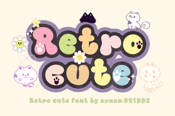 Retro Cute: A Playful Display Font with Heart
