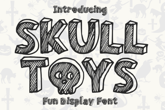 Skull Toys: A Retro Halloween Display Font That Actually Works