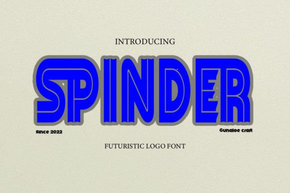 Spinder: A Display Font for Editorial Elegance