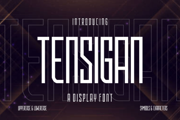 Tensigan: A Display Font That Makes Handmade Products Shine