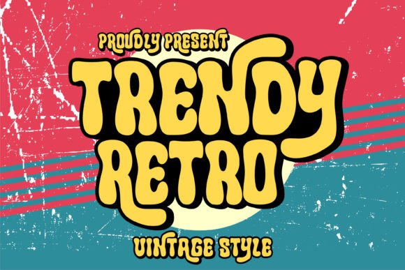 Trendy Retro: A Playful Display Font for Digital Branding