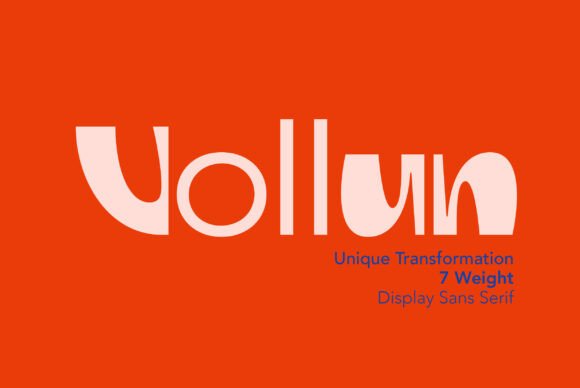 Vollun: A Playful Display Font That Actually Works in Real Branding