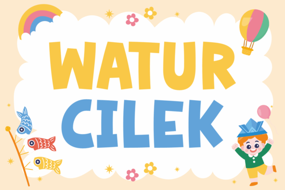 Watur Cilek: A Playful Display Font for Editorial Charm